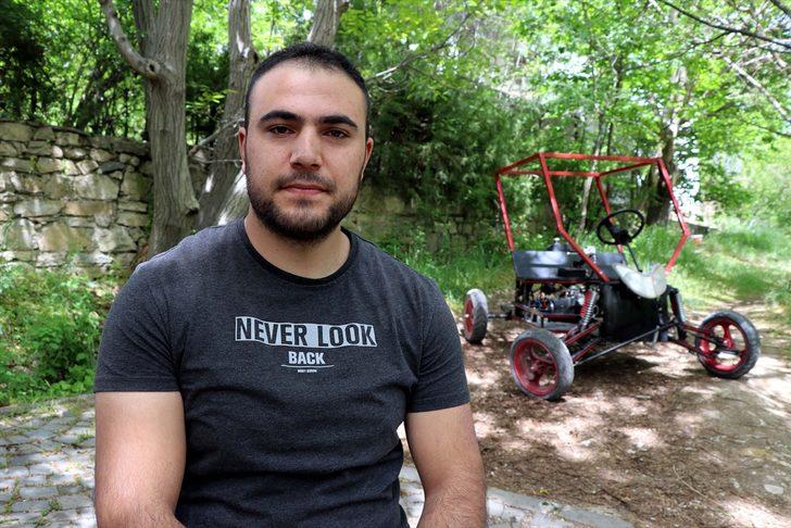 Elazığ'da iki arkadaş scooter motoru kullanarak engebeli araziler için araç tasarladı G4
