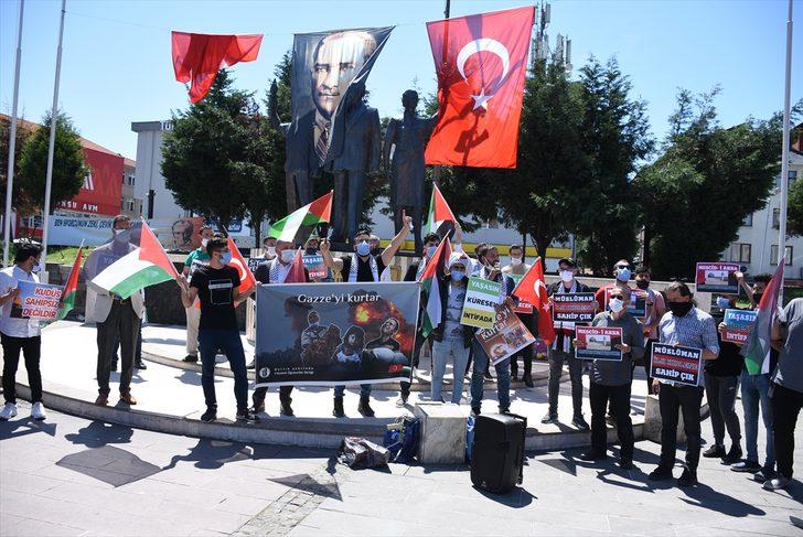 Bartın'da yabancı uyruklu öğrenciler, İsrail'in Filistinlilere yönelik saldırılarını protesto etti G1