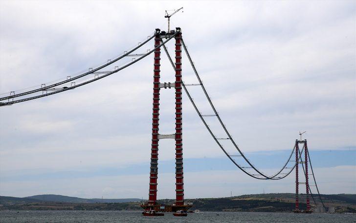 1915 Çanakkale Köprüsü inşaatında son çelik halat montajı yapıldı G1