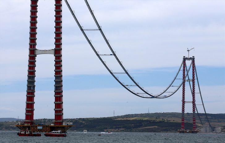 1915 Çanakkale Köprüsü inşaatında son çelik halat montajı yapıldı G2