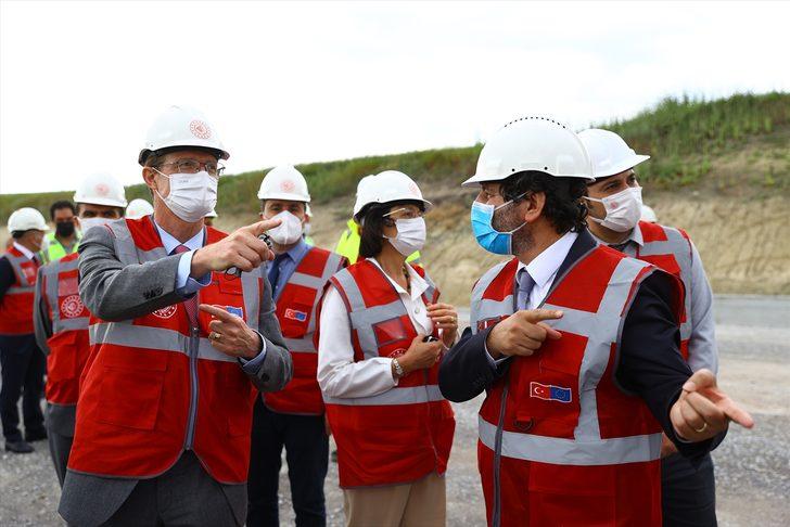 Meyer-Landrut ve Kaymakcı, Edirne'de hızlı tren şantiyesinde incelemelerde bulundu G2