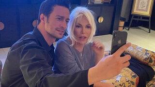 Camdaki Kız dizisinin Sedat’ı Feyyaz Şerifoğlu ile Ajda Pekkan buluştu! Yeni bölümü birlikte izlediler