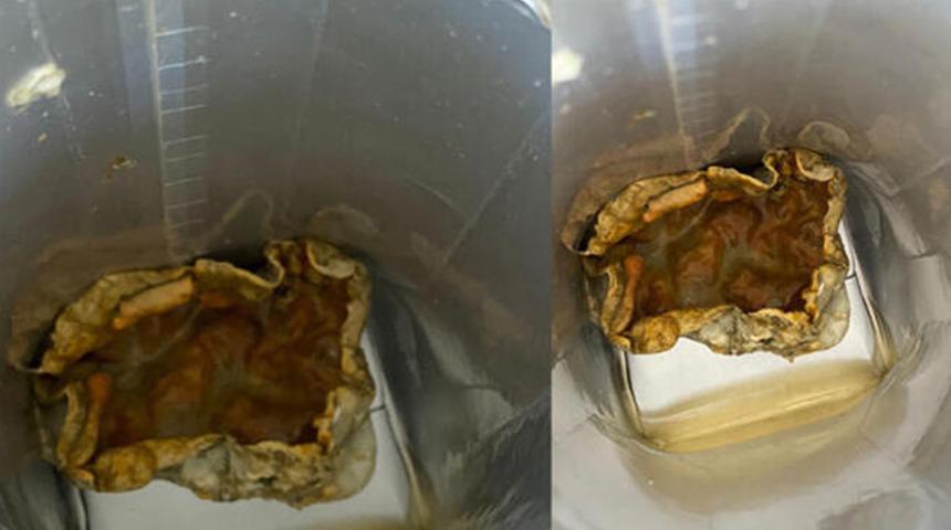 Meyve suyu paketinden çıkan 'küf' görüntüsü sonrası uzman isimden uyarı: Bardağa dökerek için