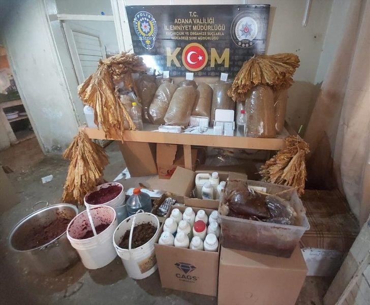 Adana'da sahte içki ve kaçak ürün operasyonunda 5 şüpheli yakalandı G1