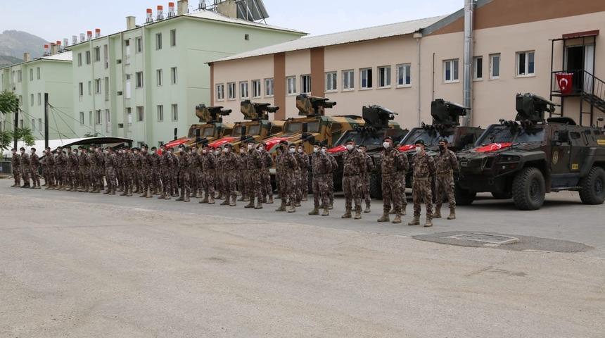 Tunceli’de Suriye'de görevlendirilen PÖH'ler törenle uğurlandı