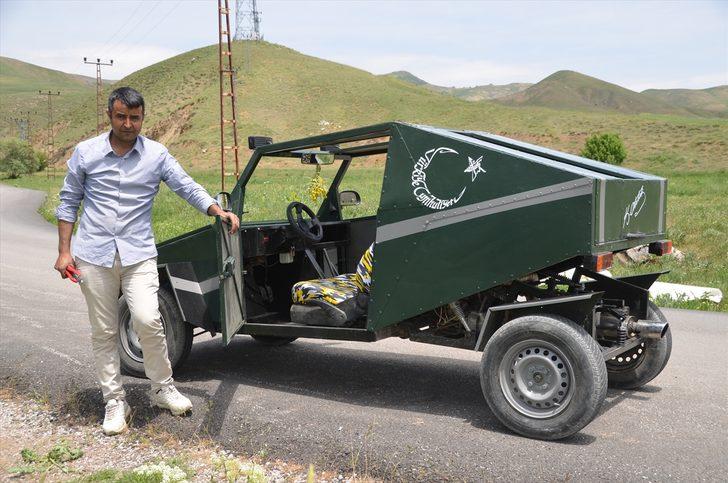 Hurda malzemeden benzinli araç yaptı G3