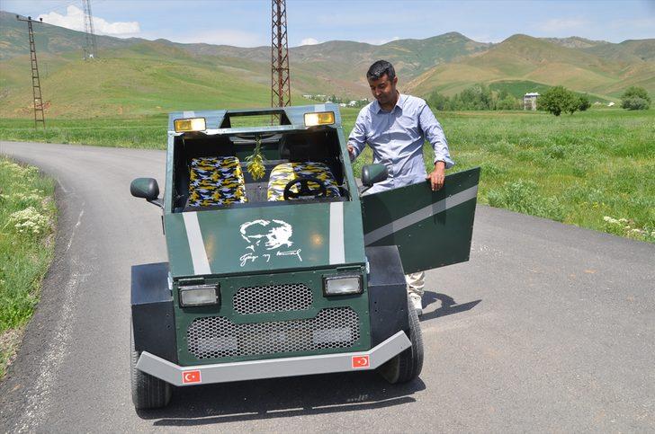 Hurda malzemeden benzinli araç yaptı G4