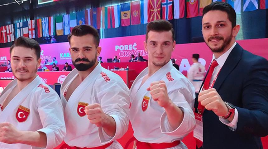 Karatede Erkek Kata Milli Takımı Avrupa şampiyonu oldu