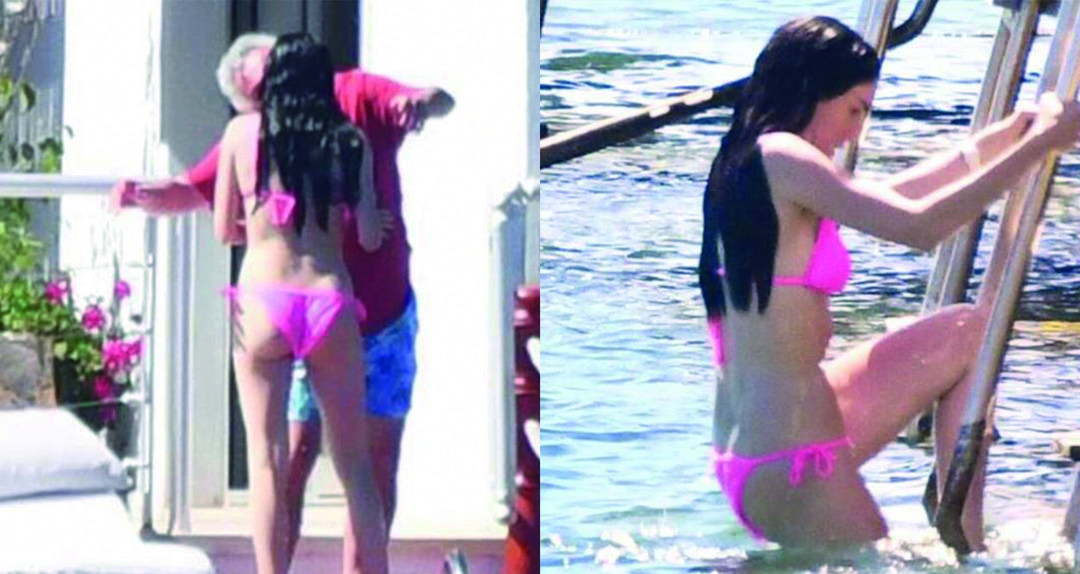 Tatil sezonunu a&ccedil;an Onur &Uuml;nl&uuml; sevgilisi Hazar Erg&uuml;&ccedil;l&uuml;'y&uuml; &ouml;p&uuml;c&uuml;klere boğdu!