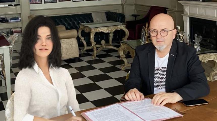 Türkiye'nin ilk robot oyuncusu Aypera filmde rol alacak