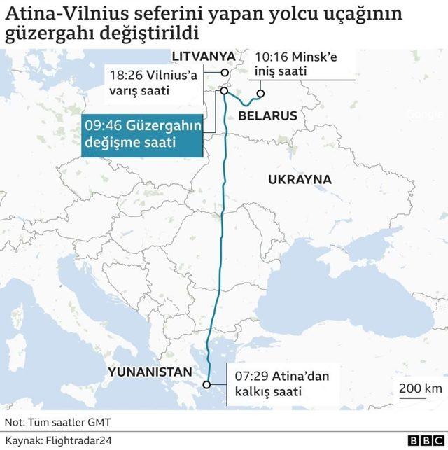 Belarus un inişe zorladığı u&ccedil;aktaki yolcular anlatıyor:  Herkes paniğe kapıldı, d&uuml;ş&uuml;yoruz sandık  2