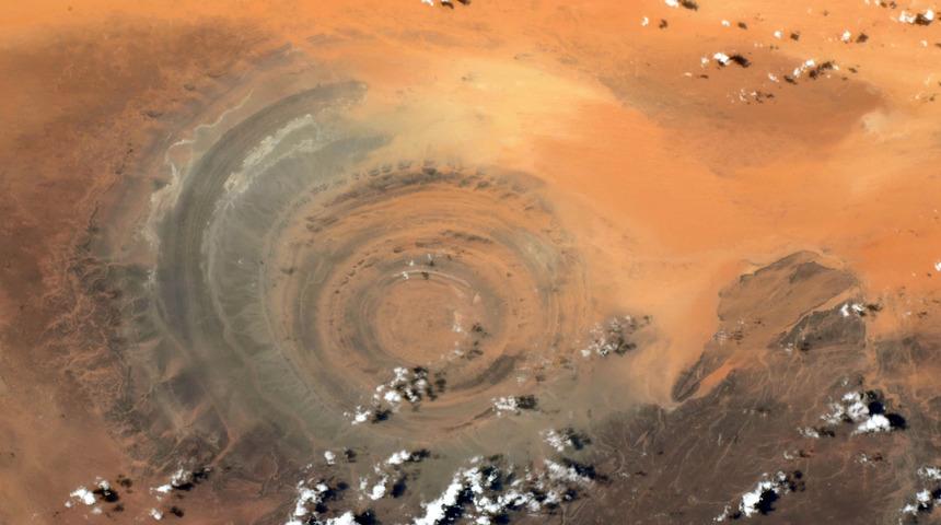 Uzaydan görüntülendi! İşte Sahra Çölü'nün fotoğrafı