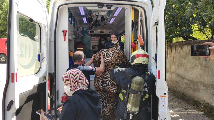 Bursa'da bir evde çıkan yangında dumandan etkilenen kadın hastaneye kaldırıldı G1