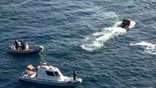 Köpeğini kurtarmak isterken indiği 30 metrelik falezlerde mahsur kaldı