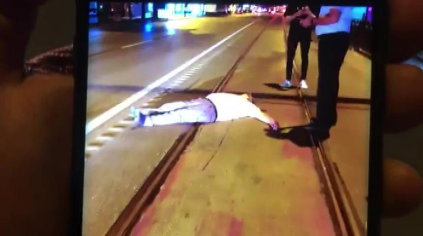 Feci kaza! Yoldan karşıya geçerken otobüs çarptı