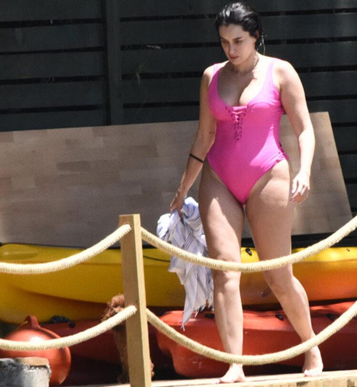 Geçtiğimiz ay koronavirüsü yenen Hande Doğandemir fazla kilolarıyla dikkat çekti! G1