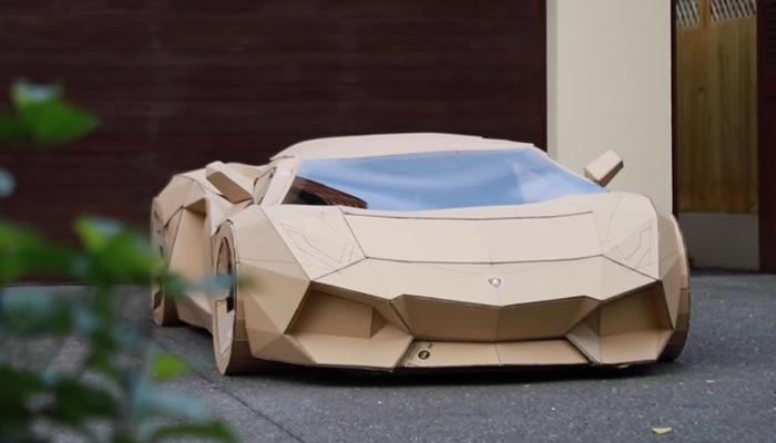 Kartondan Lamborghini yaptı, binlerce dolara sattı!