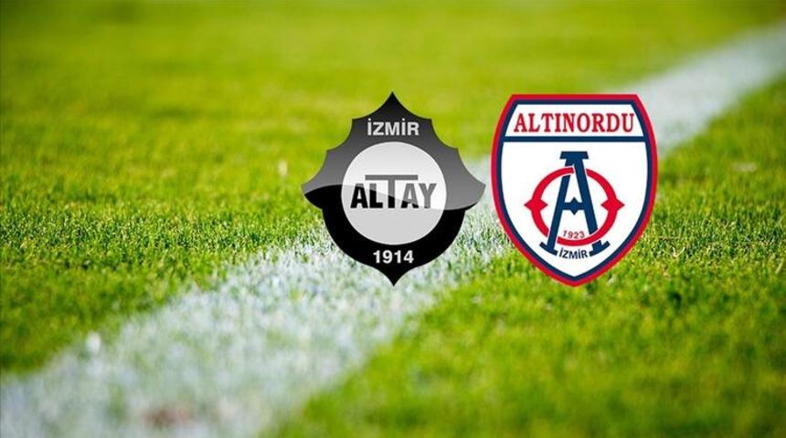 Altınordu Altay maçı hangi kanalda, saat kaçta? İşte Altınordu Altay maçının canlı anlatımı!