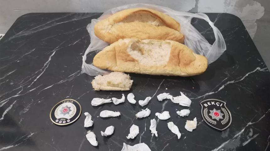 Ekmek arasına saklanmış uyuşturucu madde ele geçirildi