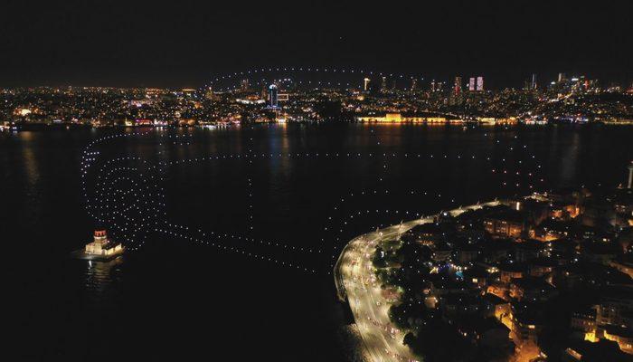 İstanbul'da muhteşem gösteri! 500 drone kullanıldı