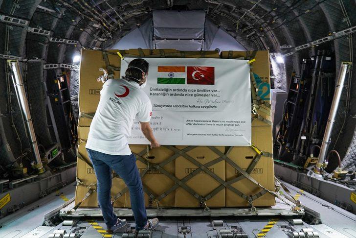 Türk Kızılayın gönderdiği tıbbi malzemeler Hindistan Kızılhaçına teslim edildi G1