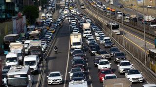 İstanbul'da kısıtlama öncesi trafik yoğunluğu