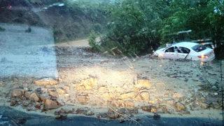 Tekirdağ’da şiddetli yağış heyelana neden oldu