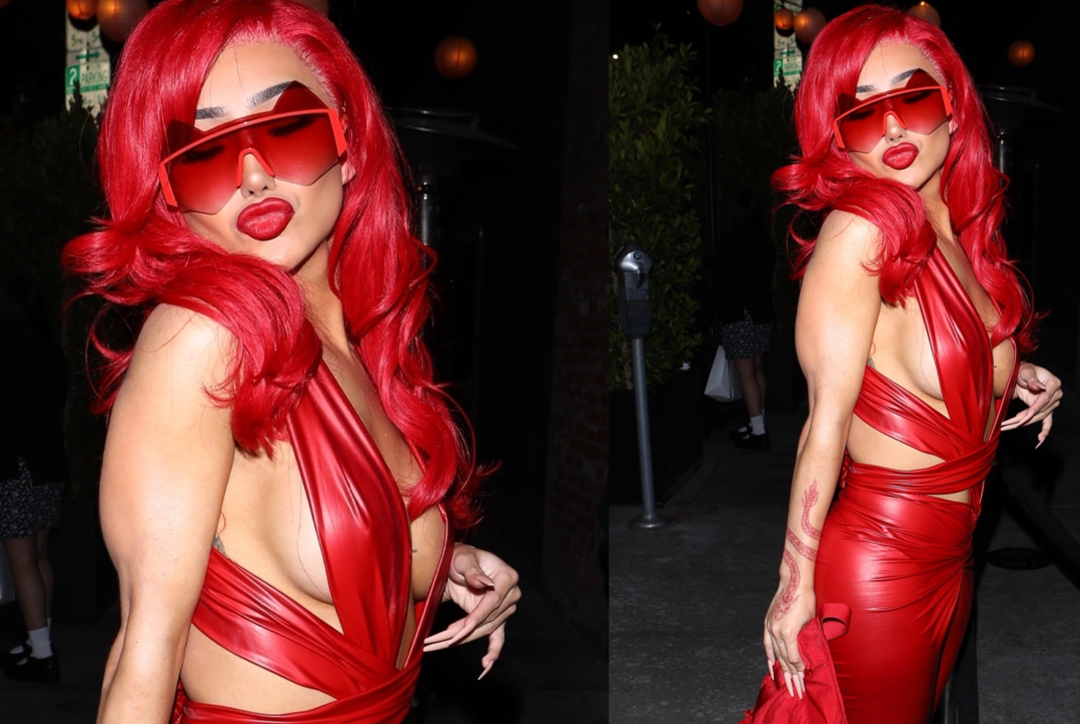 Nikita Dragun geceyi kırmızıya boyadı! 