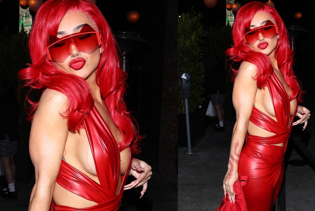 Nikita Dragun geceyi kırmızıya boyadı!