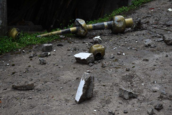 Ordu'da yıldırım isabet eden minare hasar gördü G3