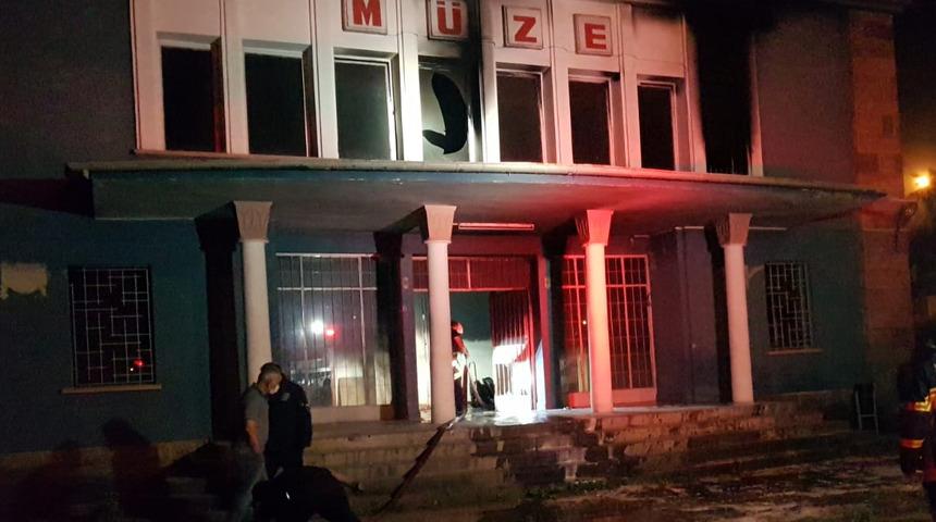 Kayseri'de eski Arkeoloji Müzesi'nde yangın