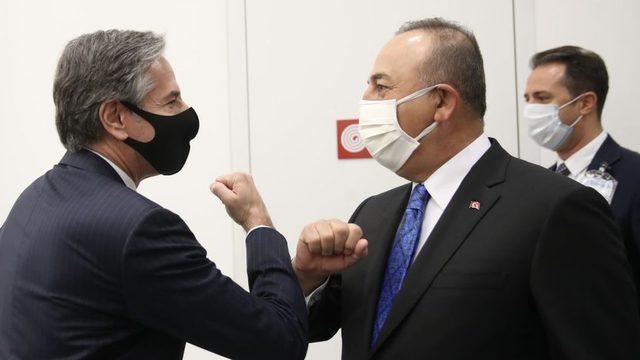 Dışişleri Bakanı Çavuşoğlu ile ABD'li mevkidaşı Blinken.