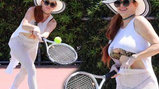 Phoebe Price'ın tenis topuyla yaptığı herkesi şaşkına çevirdi! 