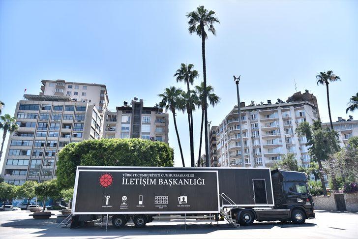 Cumhurbaşkanlığı İletişim Başkanlığı Dijital Tırı'nın  yeni durağı Mersin oldu G1