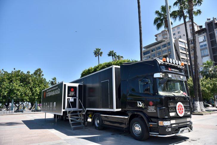 Cumhurbaşkanlığı İletişim Başkanlığı Dijital Tırı'nın  yeni durağı Mersin oldu G2