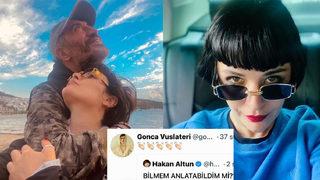 Gonca Vuslateri'den eski sevgiliye destek: Hakan Altun'un paylaşımına emoji koyarak arka çıktı!