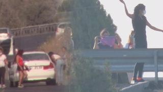 Otoyolda 'fuhuş' oyunu! Saniye saniye böyle görüntülendi