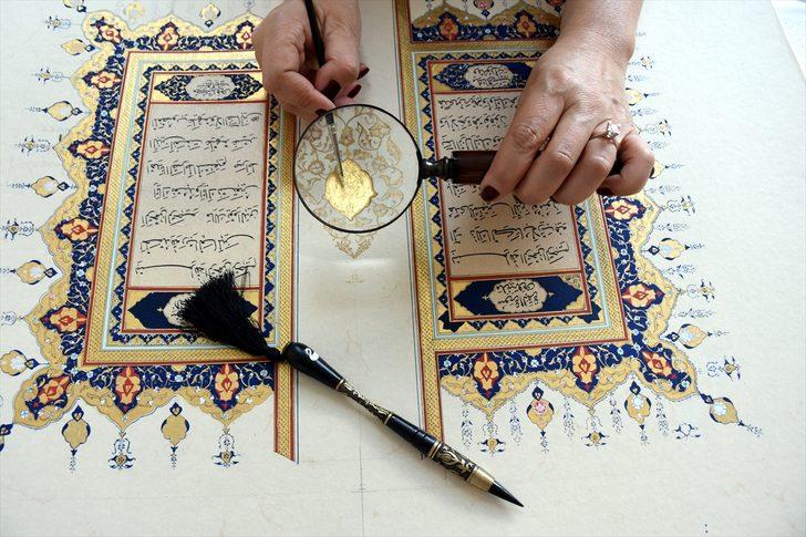 Hobi amacıyla başladığı tezhip ve minyatür sanatlarını gelecek kuşaklara aktarmaya çalışıyor G4