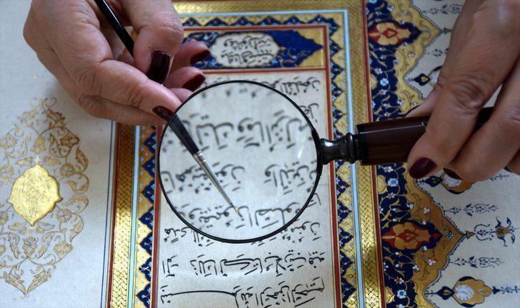 Hobi amacıyla başladığı tezhip ve minyatür sanatlarını gelecek kuşaklara aktarmaya çalışıyor G5