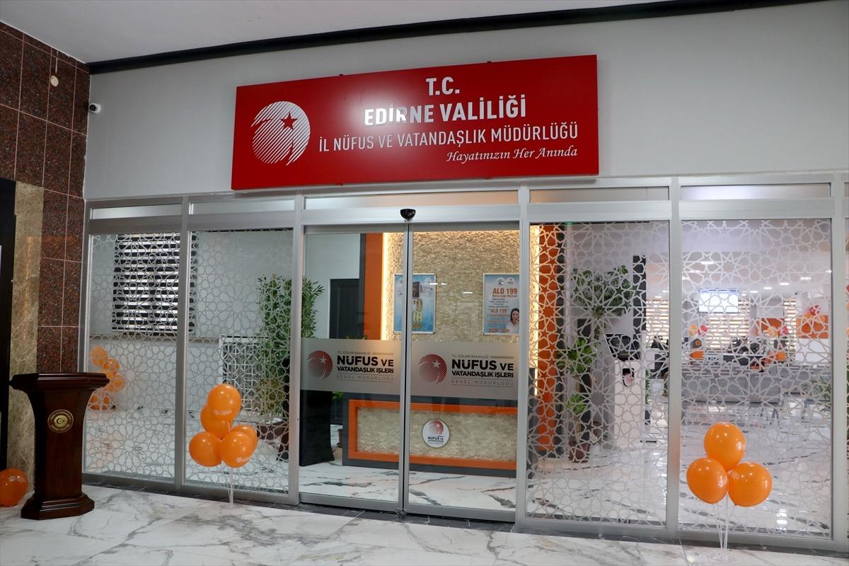 Edirne'deki n&uuml;fus m&uuml;d&uuml;rl&uuml;kleri "Konsept N&uuml;fus M&uuml;d&uuml;rl&uuml;ğ&uuml;" projesi kapsamında yenilendi