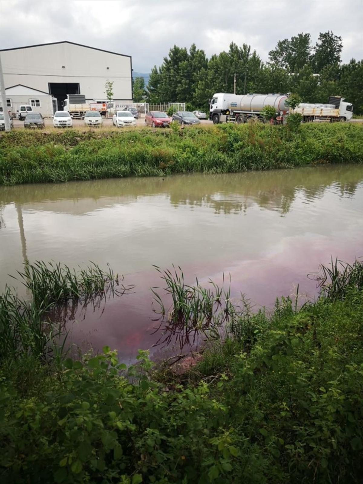 Kocaeli'de Kilez Deresi'ne atık su d&ouml;ken firmaya ceza kesildi