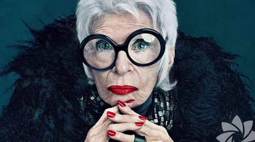Dünyanın en yaşlı modeli unvanına sahipti! Moda sektörüne yön veren isim: Iris Apfel