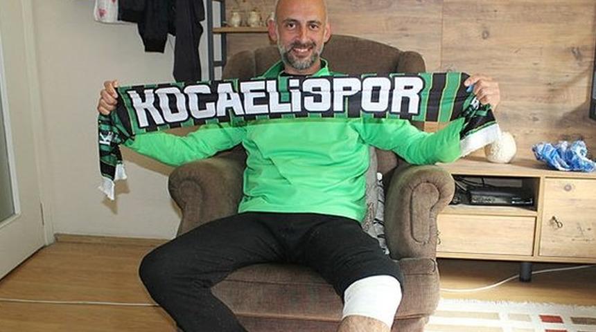 Kocaelispor taraftarı gol sevinciyle tribünden düştü