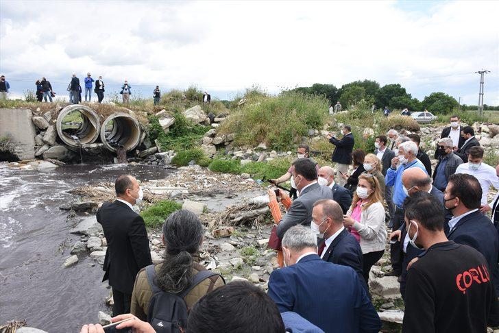 CHP Genel Başkan Yardımcısı Öztunç, Çorlu Deresi'nde incelemede bulundu G1