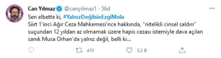 Sanat camiası Ezgi Mola için seferber oldu: Az bile söylemiş