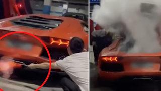 Egzoz aleviyle et pişiren YouTuber'ın lüks eğlencesi tepki topladı! 