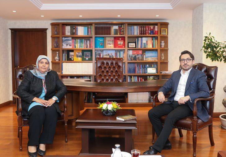 AK Parti Kahramanmaraş Milletvekili Habibe Öçal'dan AA Genel Müdürü Serdar Karagöz'e ziyaret G1