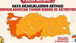 Orman Genel Müdürlüğü paylaştı! Ege ve Akdeniz'de kırmızı alarm