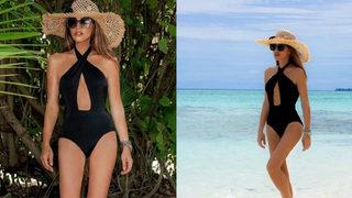 Seren Serengil yine photoshop kurbanı oldu! Bu kez göbek deliğini yok etti