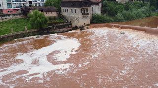 Bartın Irmağı köpürdü, inceleme başlatıldı